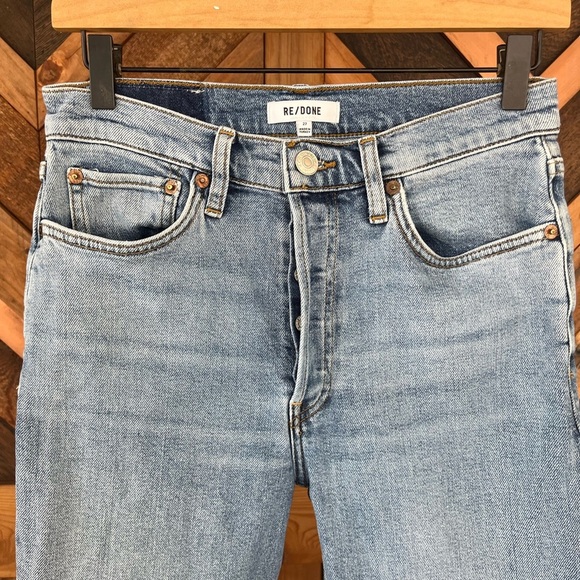 Re/Done Jeans 90s High Rise Ankle Crop Size 27 - Picture 3 of 9